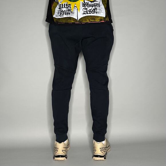 Nike Sweatpants Black Cotton Joggers Subtle Swoosh - Picture 3 of 4